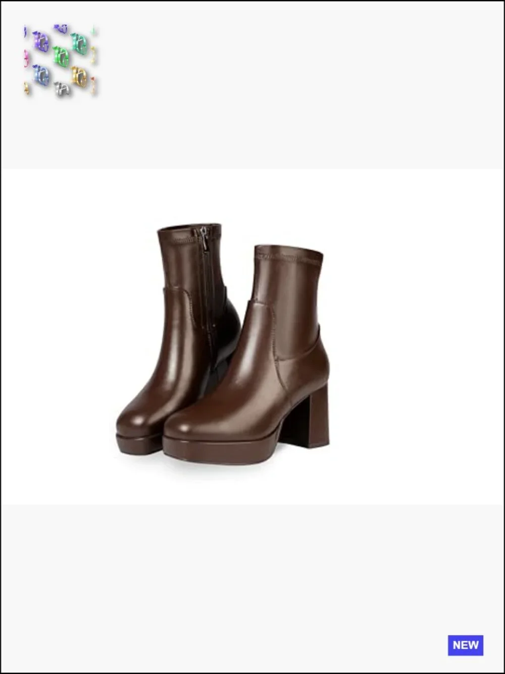 Stretch Square Toe Ankle Booties Chunky Platform Heel Women's Boots